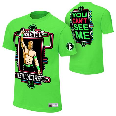 John cena's theme song and new titantron 2012 (green version). John Cena "Neon Green" Authentic T-Shirt | Wwe t shirts, T ...