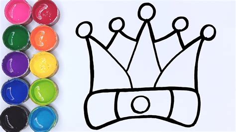 Cara Menggambar Dan Mewarnai Mainan Mahkota Raja Youtube