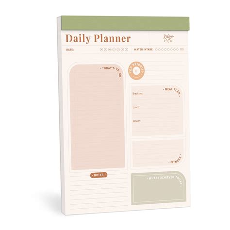 Buy Rileys And Co To Do List Planner Pad Undated Planner Daily Agenda