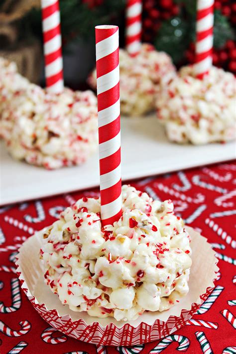 White Chocolate And Peppermint Christmas Popcorn Balls Recipe Home