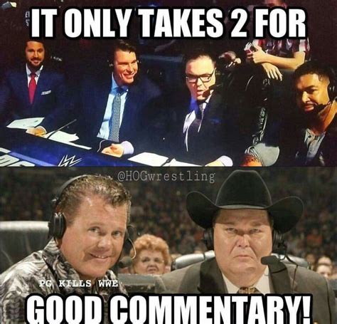 Jr And The King The Dynamic Duo On Commentary Beside Heenan And Monsoon