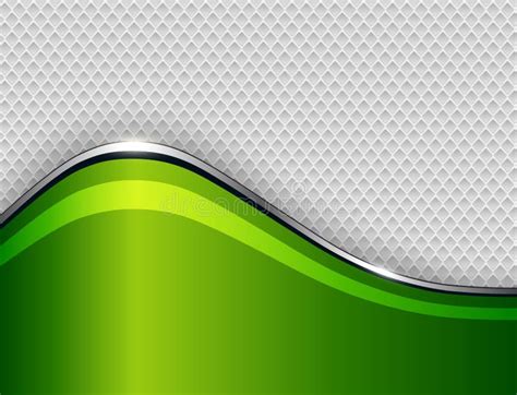 Business Background Green Elegant Metallic Wave Stock Vector
