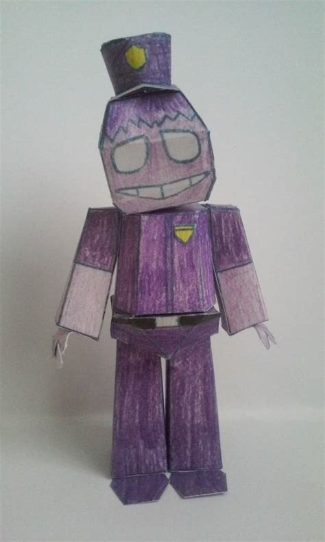 Fnaf Papercraft Purple Guy Im2 By Paperlist On Deviantart