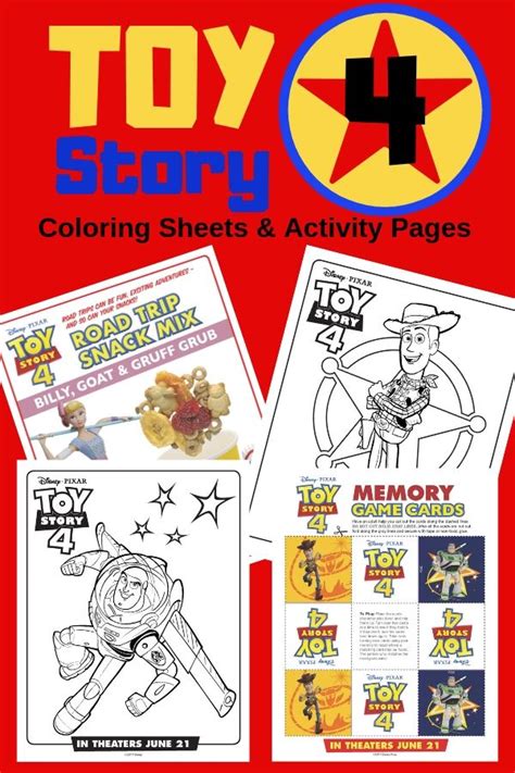 Toy Story 4 Printable Coloring Sheets And Activity Pages Tales Of One