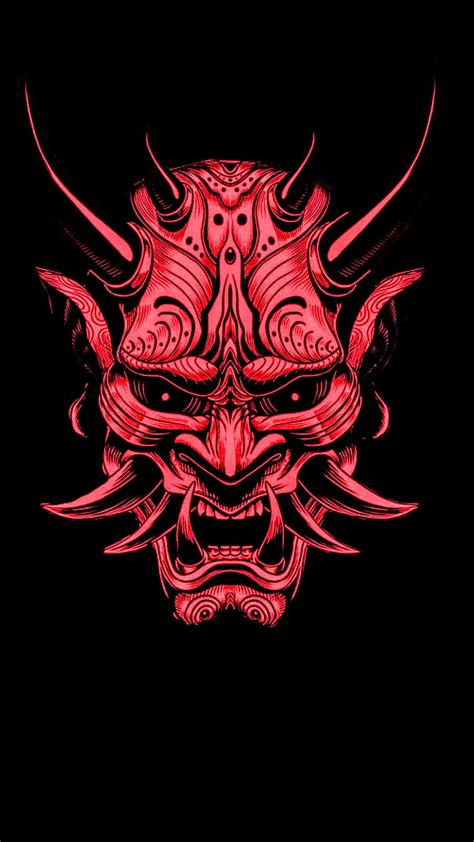 Mask Artistic Horns Japanese Oni Hd Wallpaper Peakpx