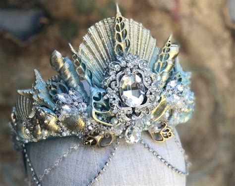 Mermaid Crown Shell Crown Seashell Crown Mermaid Headpiece Crowns