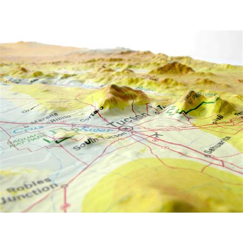 Arizona Raised Relief Map by Hubbard Scientific - The Map Shop
