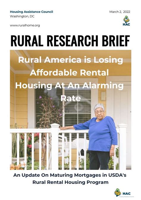 An Update On Maturing Mortgages In Usdas Section 515 Rural Rental