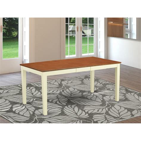 Nicoli Rectangular Dining Table 36x66 With 12 Butterfly Leaf By Eas