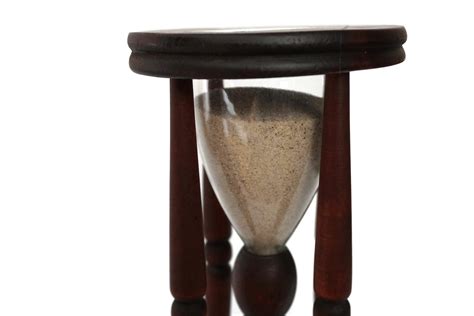 Large Sand Hourglass Timer In Wood Stand 3 Minute Glass Egg Timer