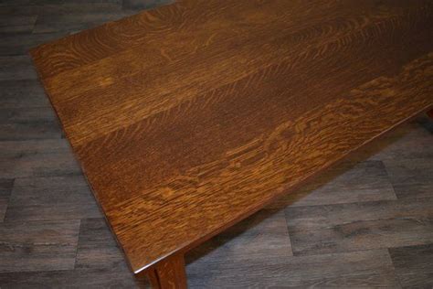 Coffee table size and dimensions are just as important as the shape and style. Mission Quarter Sawn White Oak Coffee Table with one ...