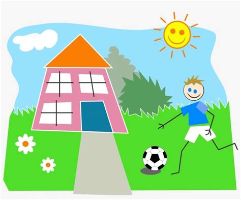 Play Outside House Cartoon Png Image Transparent Png Free Download On