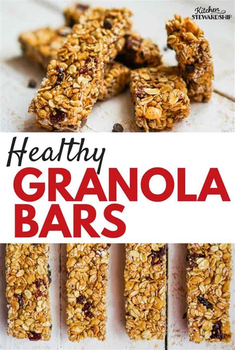 Easy Recipe For Healthy Homemade Granola Bars