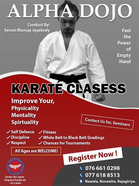 Karate Training Classes Karate Martial Arts Colombo
