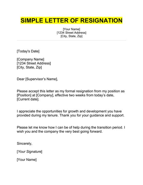 Personal Resignation Letter Shireeglenn