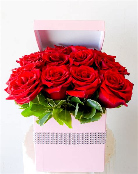Box Of Red Roses In San Gabriel Ca Creative Floral Designs