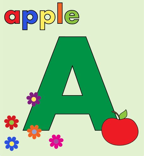 Apple Alphabet Cards Printable