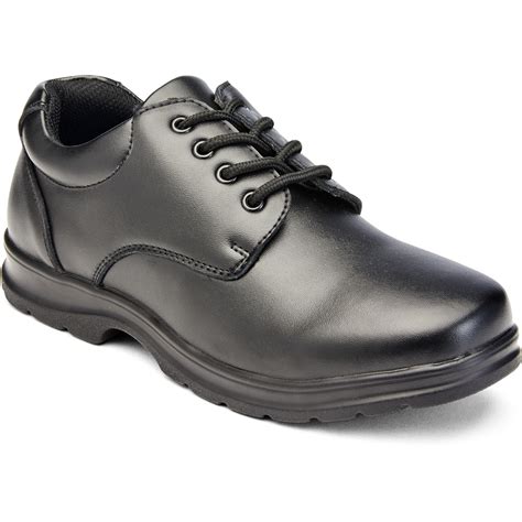 Grosby Boys Lace Up School Shoe Black Big W