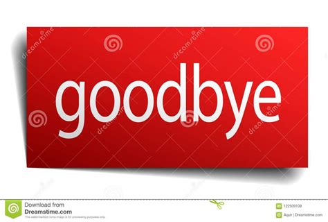 Goodbye sign stock vector. Illustration of vintage, sticker - 122509109