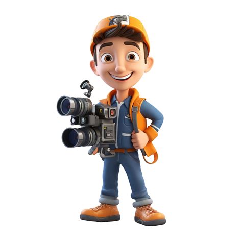 Video Editor 3d Character Illustration 3d Character Rendering Png