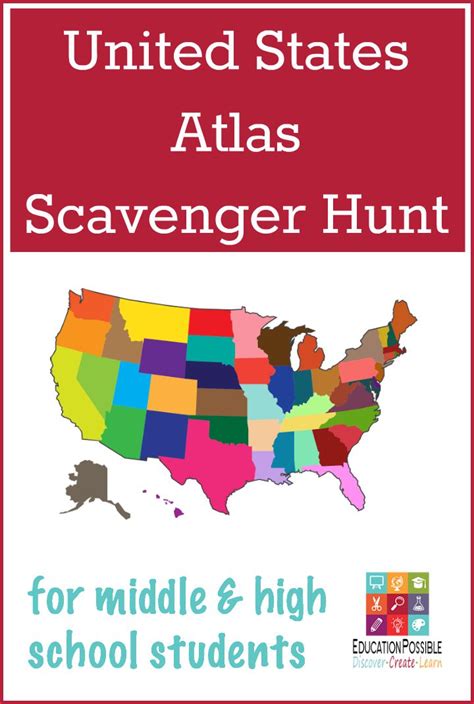 United States Atlas Scavenger Hunt
