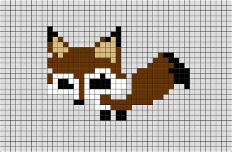 Easy Pixel Art Cute Fox Easy Pixel Art Cute Animals