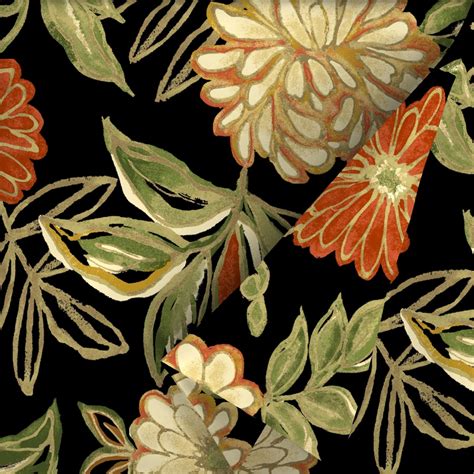 Shop 54 In Black Floral Outdoor Fabric By The Yard At