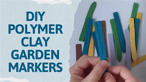 Diy Polymer Clay Garden Markers Youtube