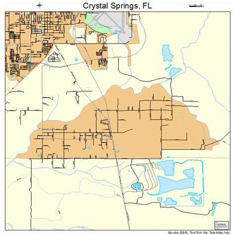Crystal Springs Florida Street Map 1215800