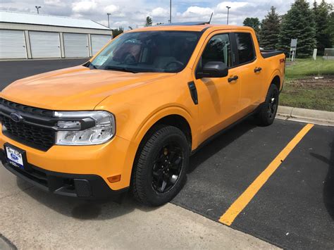 Cyber Orange Mav Is Home Mavericktruckclub 2022 Ford Maverick