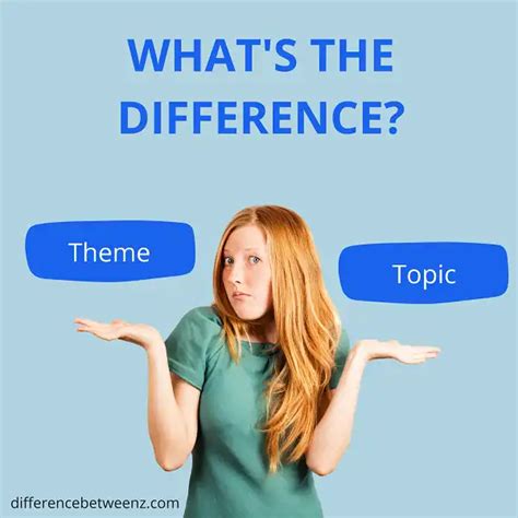 Difference Between Theme And Topic Difference Betweenz