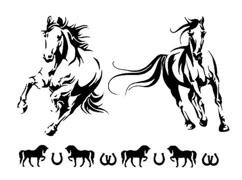 Stencils Crafts Templates Scrapbooking Multi Stencil Horses 184 A4 Mylar
