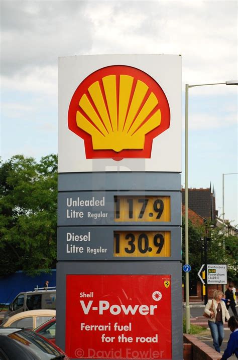 Shell Petrol Station Signage By David Fowler £10 Petrol Station