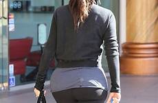 kim kardashian gym derriere spandex bottom leggings her pants behind daily mail limit sex workout shapely kourtney mailonline loves exclusive