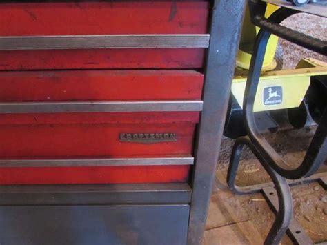 Four Drawer Craftsman Tool Box On Rollers 32 Tall Adam Marshall