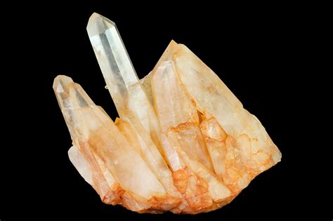 63 Tangerine Quartz Crystal Cluster Madagascar For Sale 156928