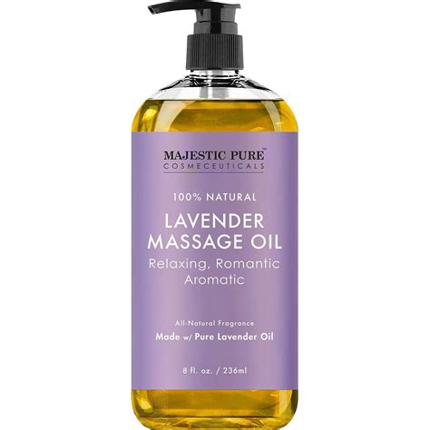 Majestic Pure Lavender Massage Oil For Men And Women Great For