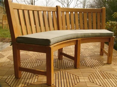 Sunbrella Curved Bench Cushion Westminster Teak Outdoor Furniture