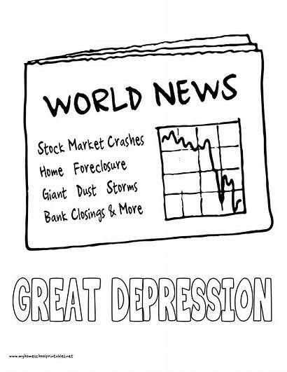Depression Coloring Pages History Timeline Adult Books