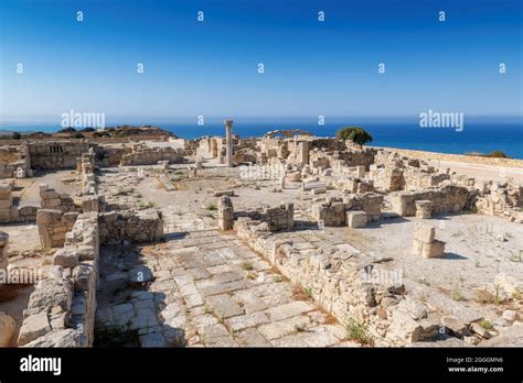 Ruins Of Ancient Kourion Greek Town Limassol District Cyprus Stock