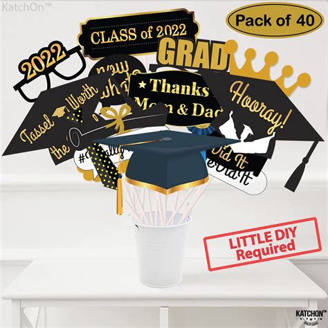 Buy Xtralarge Graduation Photo Booth Props 2022 Pack Of 40