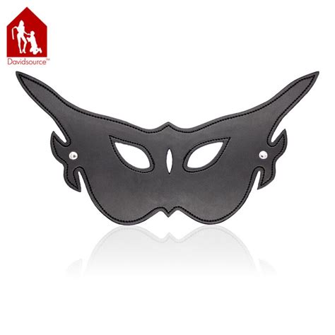 Davidsource Devil Face Leather Mask Sex Game Role Play Flirty Eye Wear