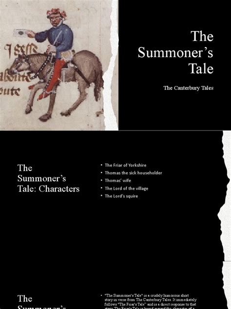 The Summoners Tale Pdf The Canterbury Tales