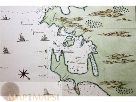 Carte De La Baye De Trinquemale Ceylon Map Bellin 1764 Mapandmaps