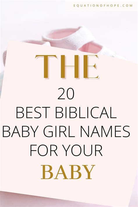 The 20 Most Beautiful And Unique Biblical Girl Names For Babies