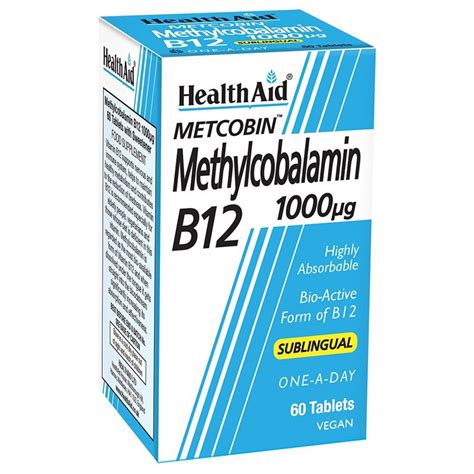 Healthaid Methylcobalamin Metcobin 1000mcg Tablets 60 Landys Chemist