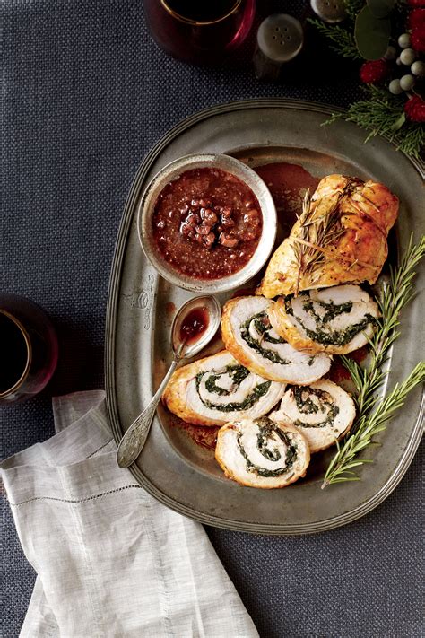 Turkey Roulade With Figgy Port Wine Sauce Christmas Main Dishes