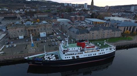 Vessels On The River Clyde By Drone Youtube