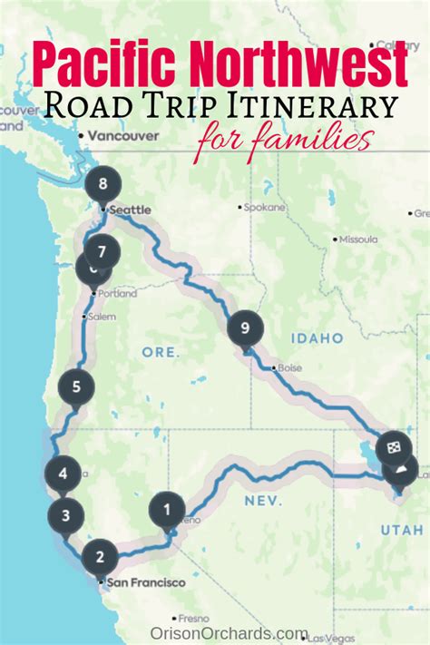 Pacific Northwest Road Trip Itinerary For Families Orison Orchards