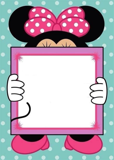 Pin By Luci Pintle On Invitation Minnie Mouse Printables Mickey